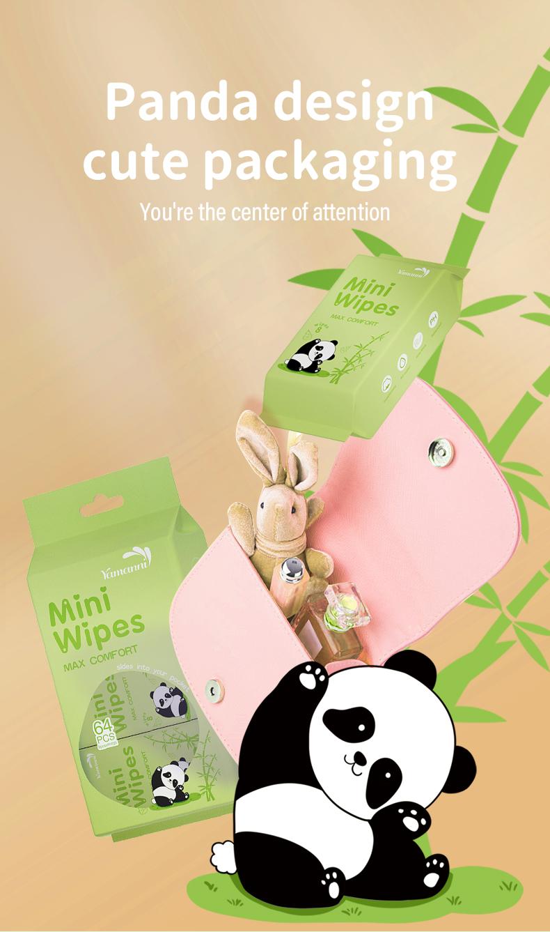 🌿 Mini Wet Wipes · Keep Clean Anytime, Anywhere