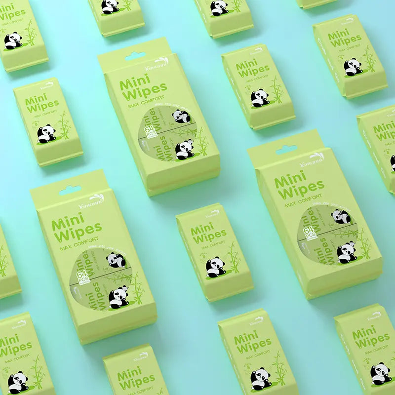 🌿 Mini Wet Wipes · Keep Clean Anytime, Anywhere