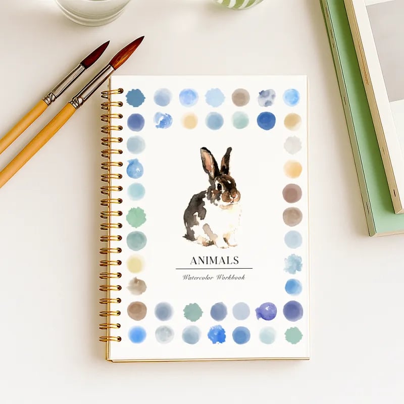 📢😎 LAST DAY 49% OFF - 🖼️Beginner-Friendly💕 Watercolor Workbook