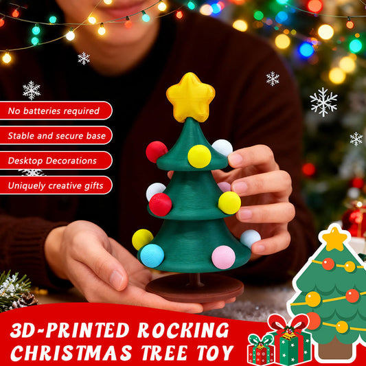 🎄 3D-printed swinging Christmas tree toy 🎁