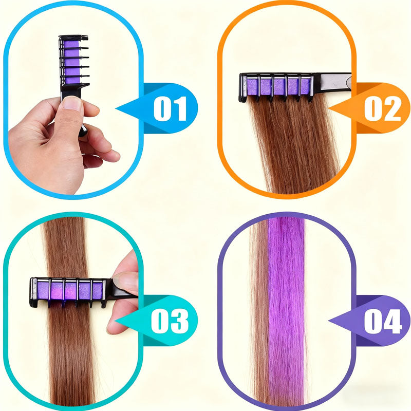 ✨ColorWhirl Temporary Hair Dye Comb