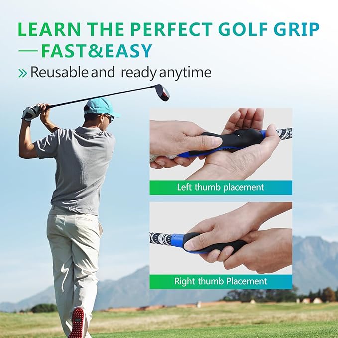 💥LAST DAY SALE 49% OFF💥TrueBirdie Golf Grip Trainer - Golf Swing Aid Club Attachment for Correct Hand Placement