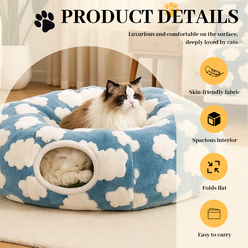 🐾 Lesure Cat Tunnel Bed