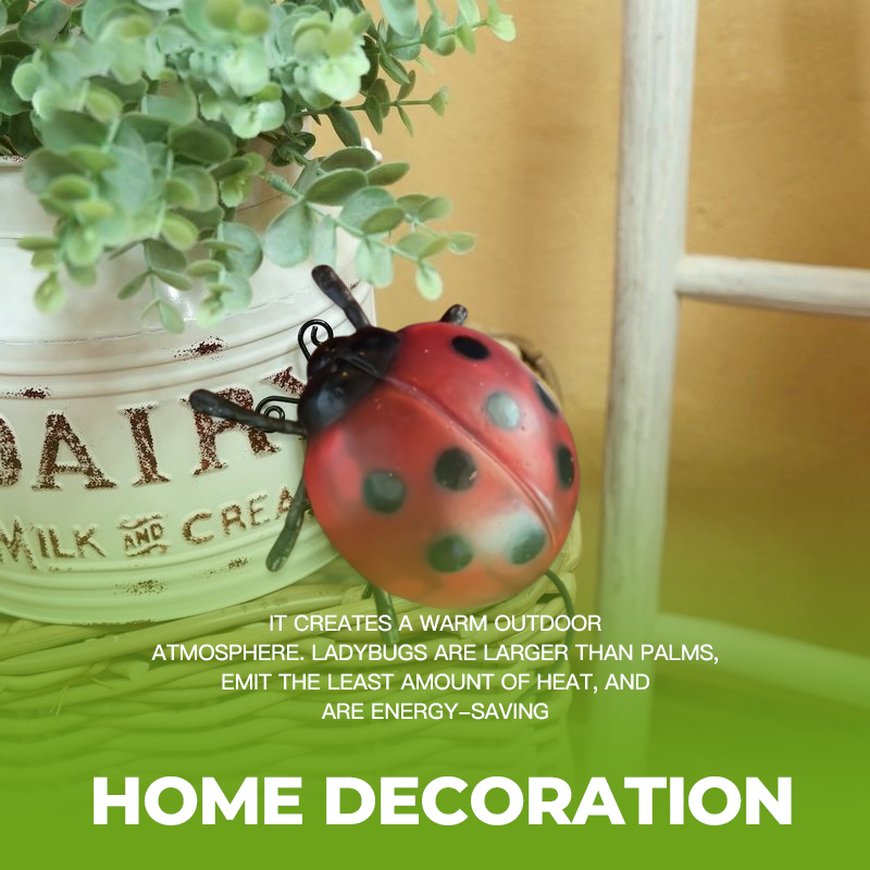 🐞Seven-star Ladybug Lamp: 3D Bioluminescent Art✨