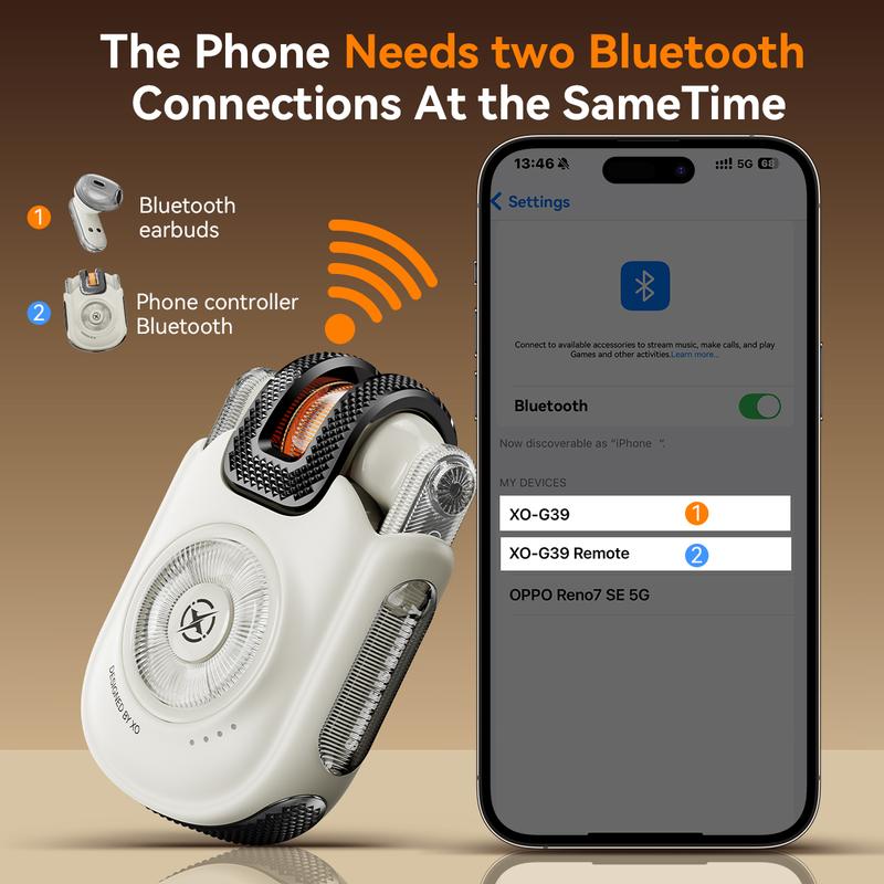 🎧 2-in-1 Remote Control Bluetooth Earbuds