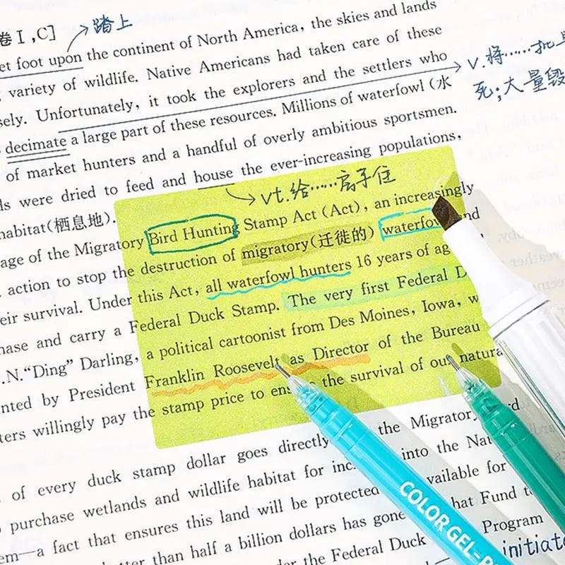 ๐๐Cute Monster Pattern Sticky Note (105 Sheets/Roll)