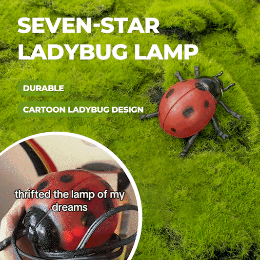🐞Seven-star Ladybug Lamp: 3D Bioluminescent Art✨