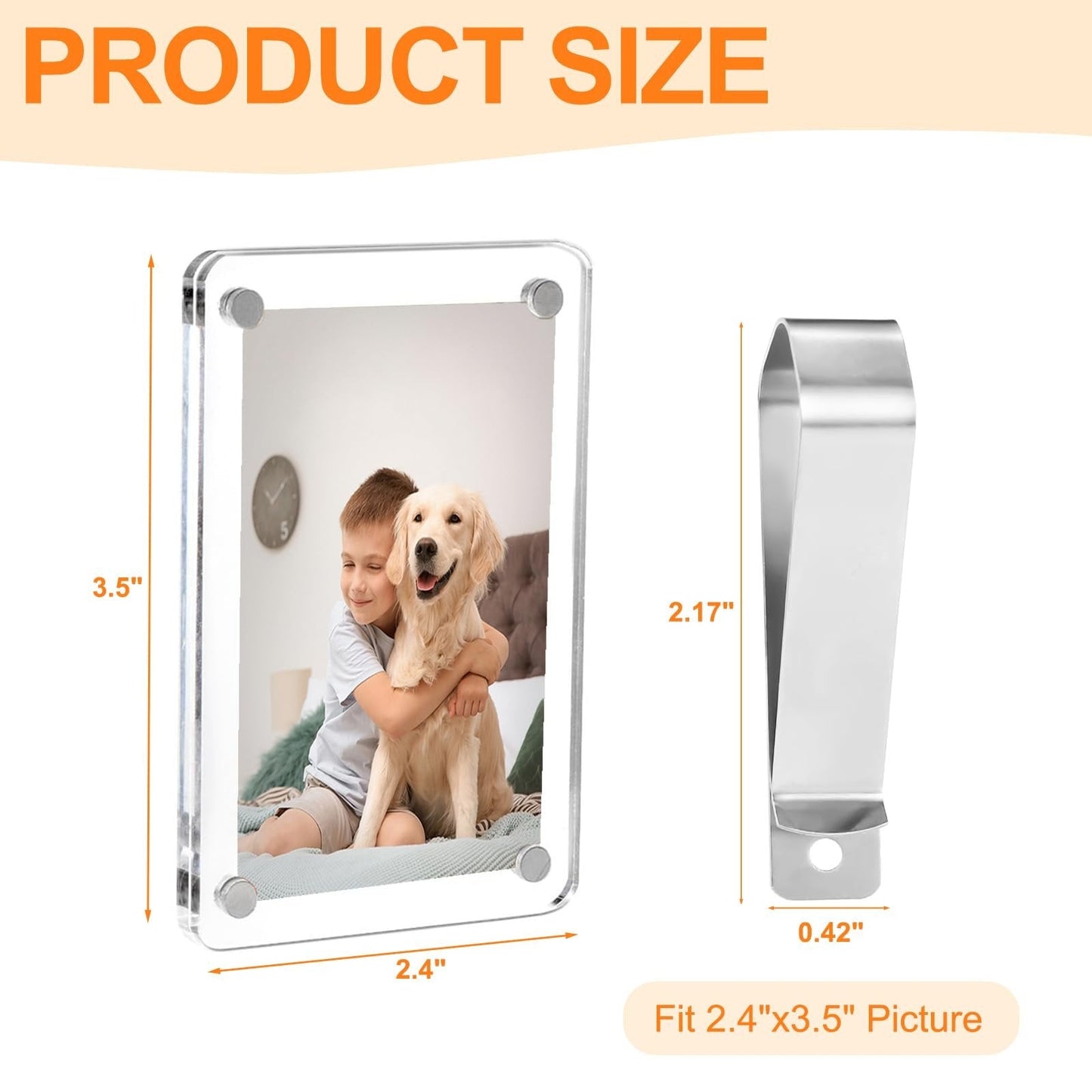 šAcrylic Magnetic Car Sun Visor Photo Clip ā Drive Safe, Youāre Loved