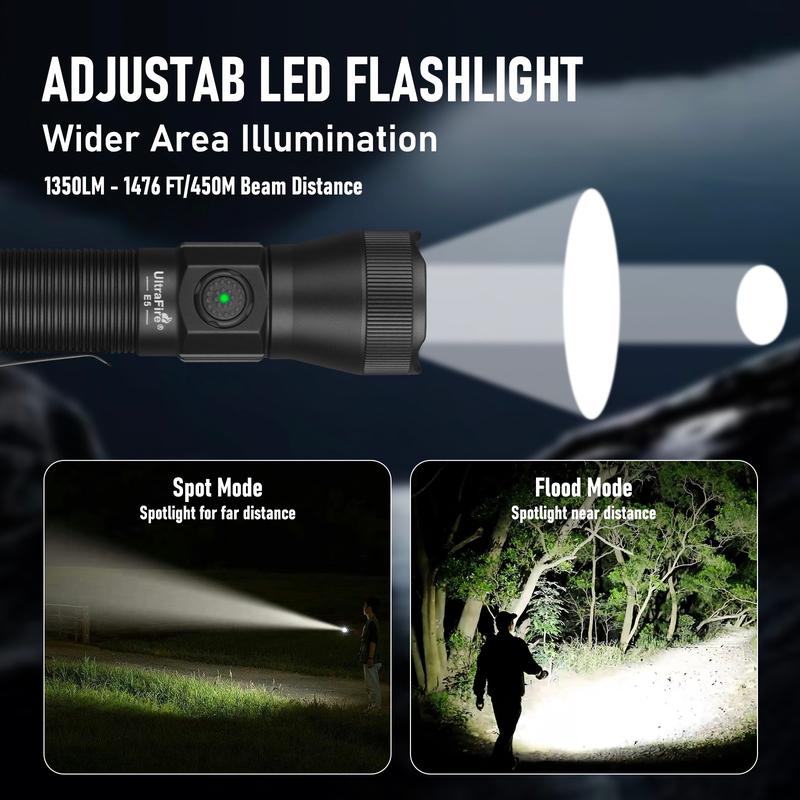 🔦💡E5 Tactical EDC Flashlight with Holster