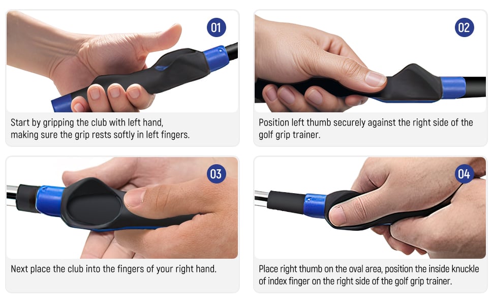 💥LAST DAY SALE 49% OFF💥TrueBirdie Golf Grip Trainer - Golf Swing Aid Club Attachment for Correct Hand Placement