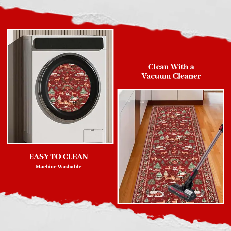 🦌 Christmas Deer Santa Rug