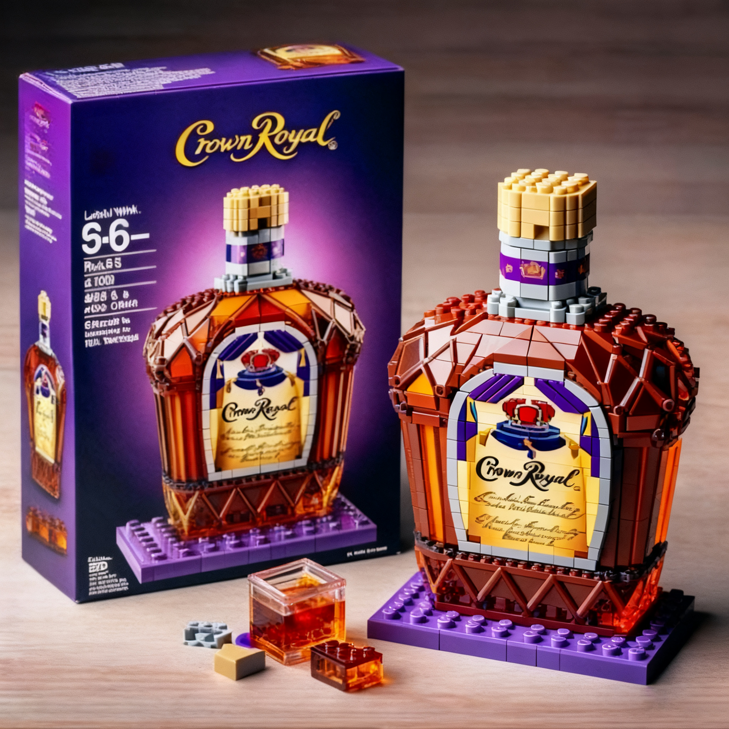 🥃 Whiskey Wine Bottle Building Blocks