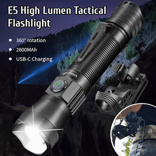 🔦💡E5 Tactical EDC Flashlight with Holster