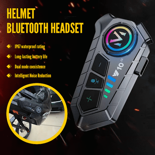 ⏰Limited stock!🔥Motorcycle helmet wireless Bluetooth headset