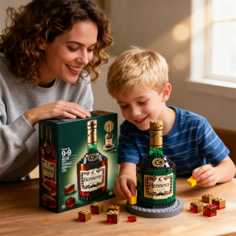 🥃 Whiskey Wine Bottle Building Blocks