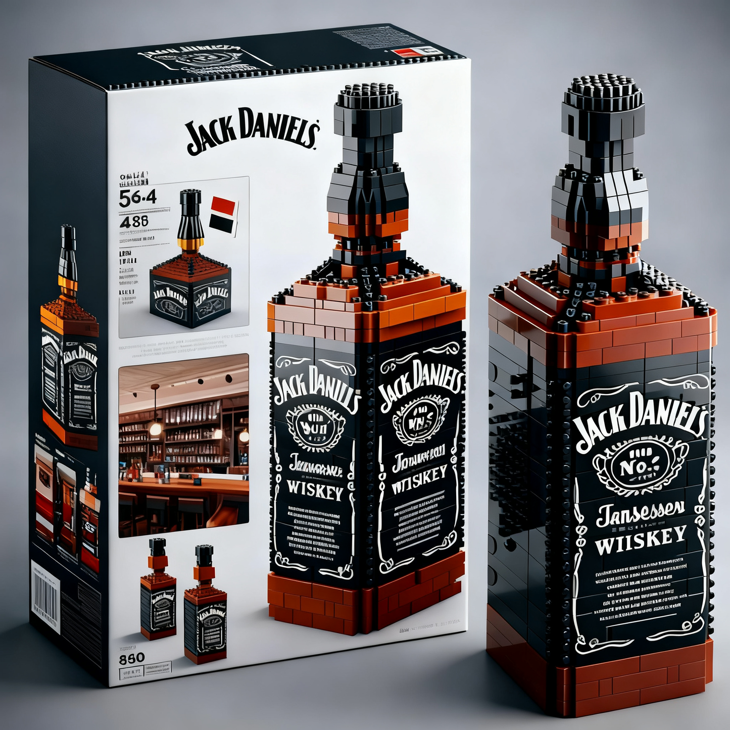 🥃 Whiskey Wine Bottle Building Blocks