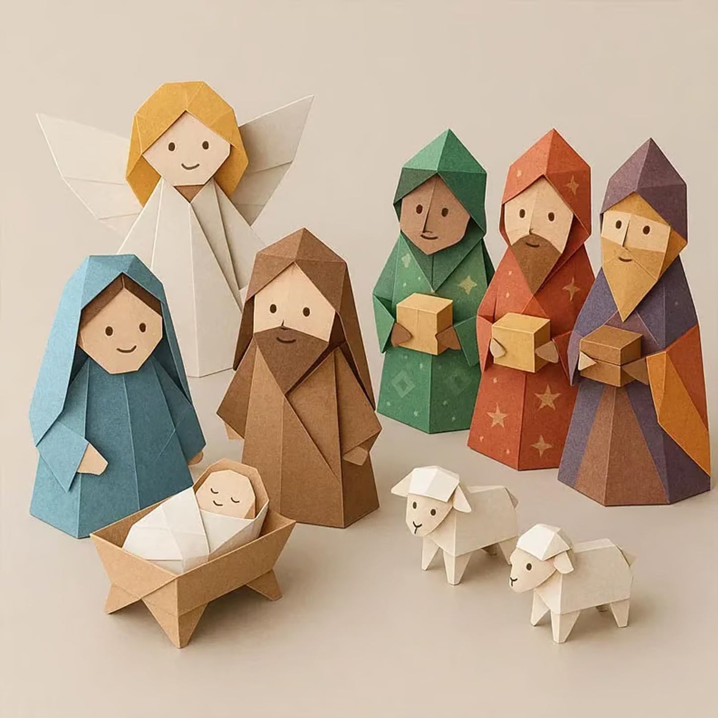 🕊️DIY Paper Nativity Scene Set