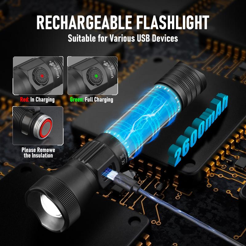 🔦💡E5 Tactical EDC Flashlight with Holster