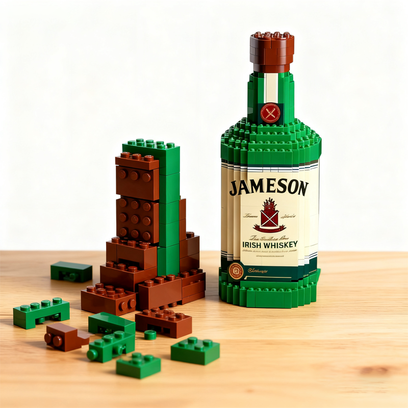 🥃 Whiskey Wine Bottle Building Blocks