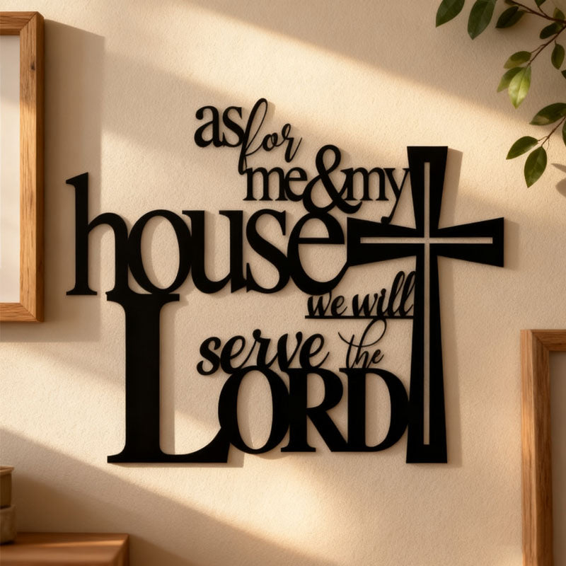 Black Metal Crafts Wall Decoration