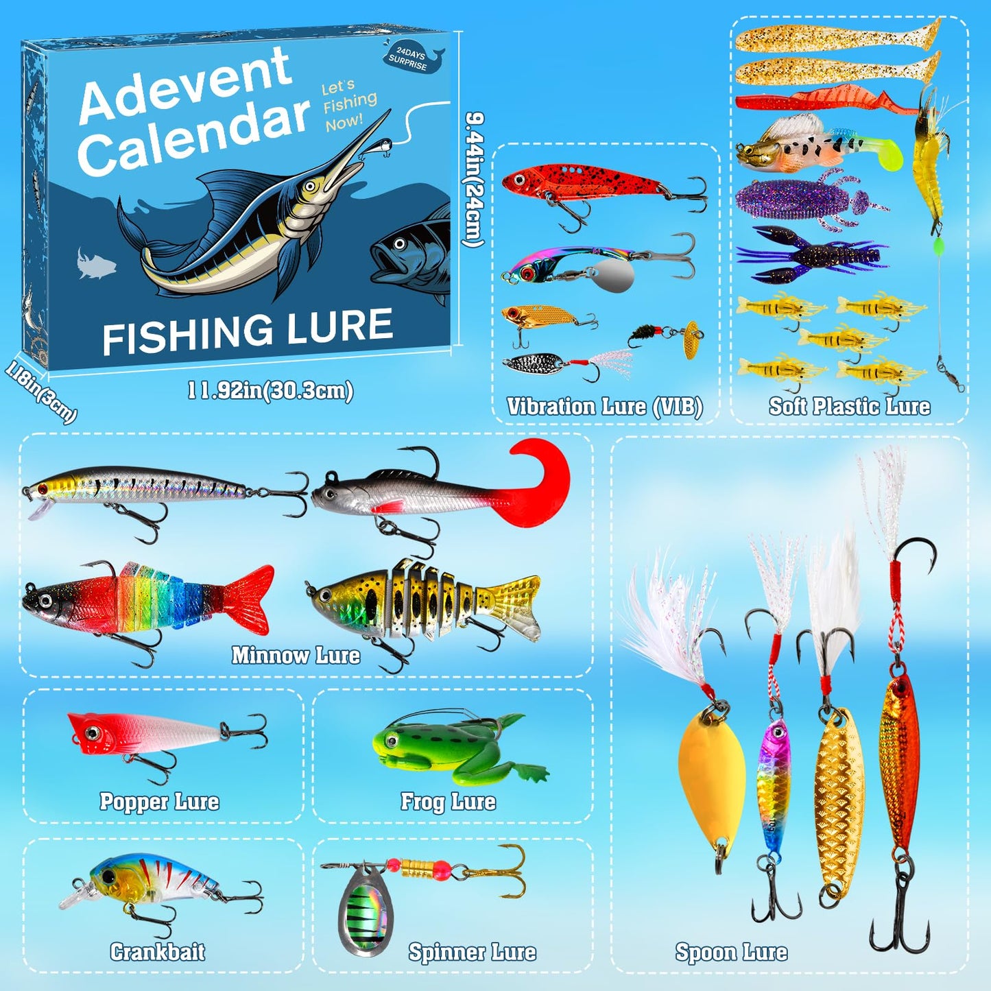 🎣Advent Calendar 2025 Fishing Lure Set