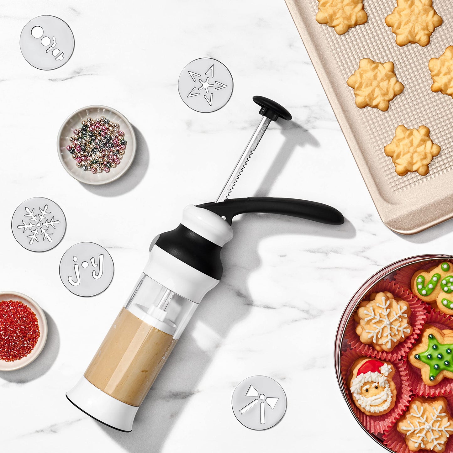 🧁14-Piece Cookie Press Set