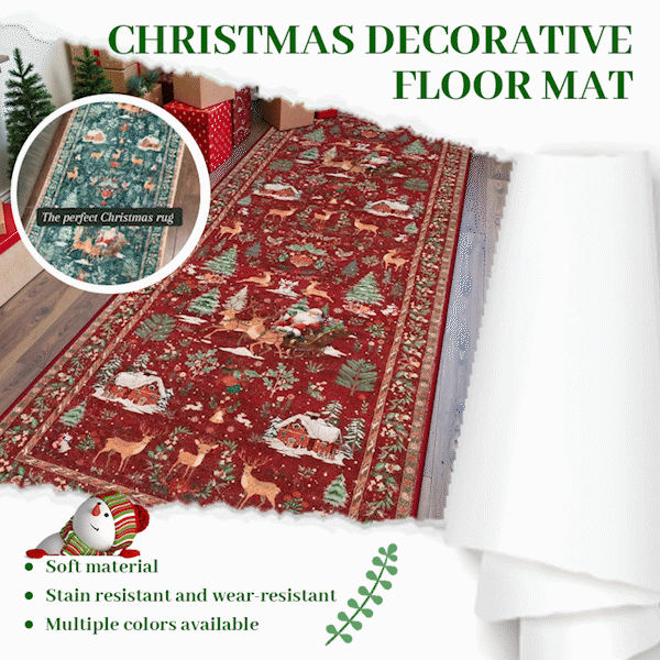 🦌 Christmas Deer Santa Rug