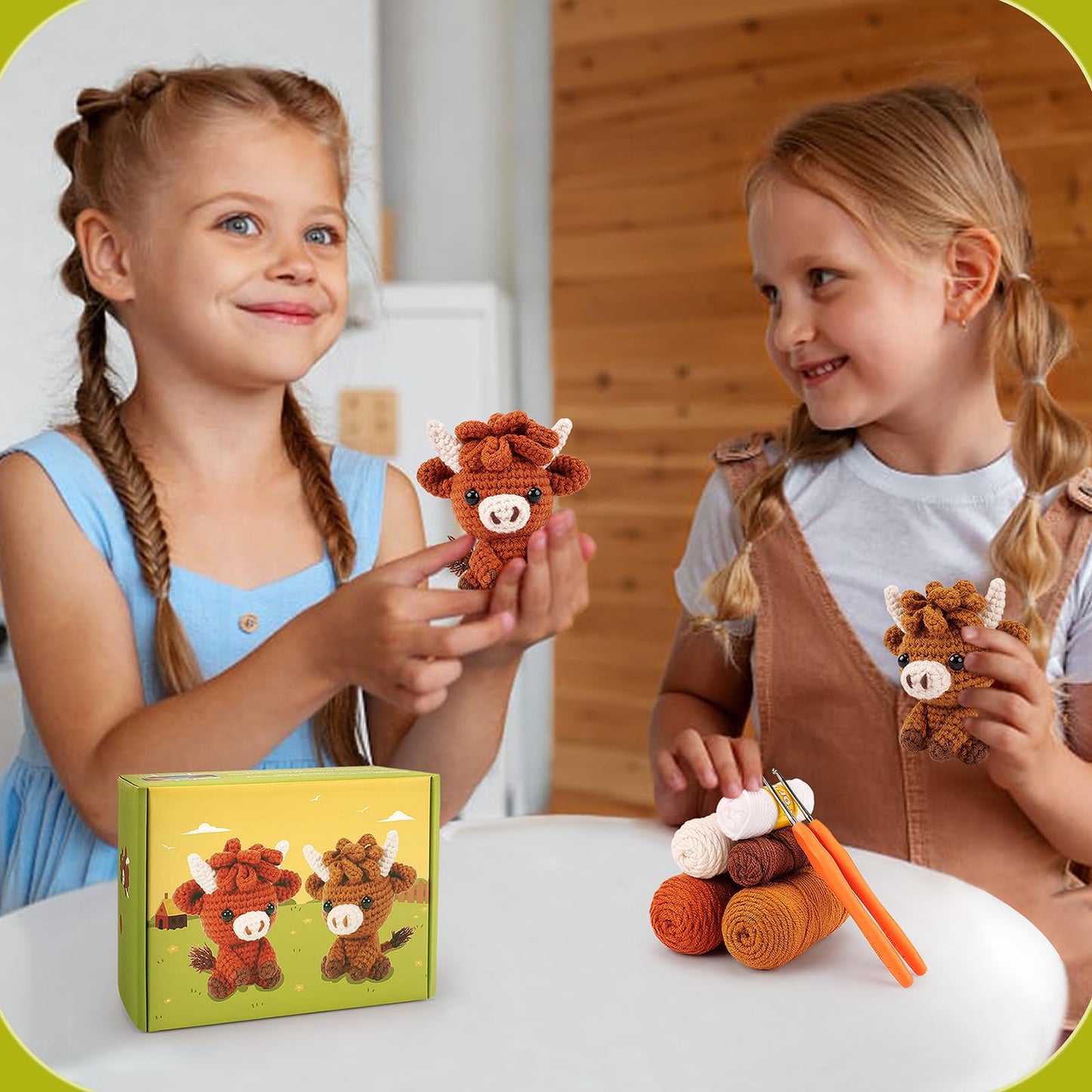 🐂Highland Cow Crochet Kit for Beginners
