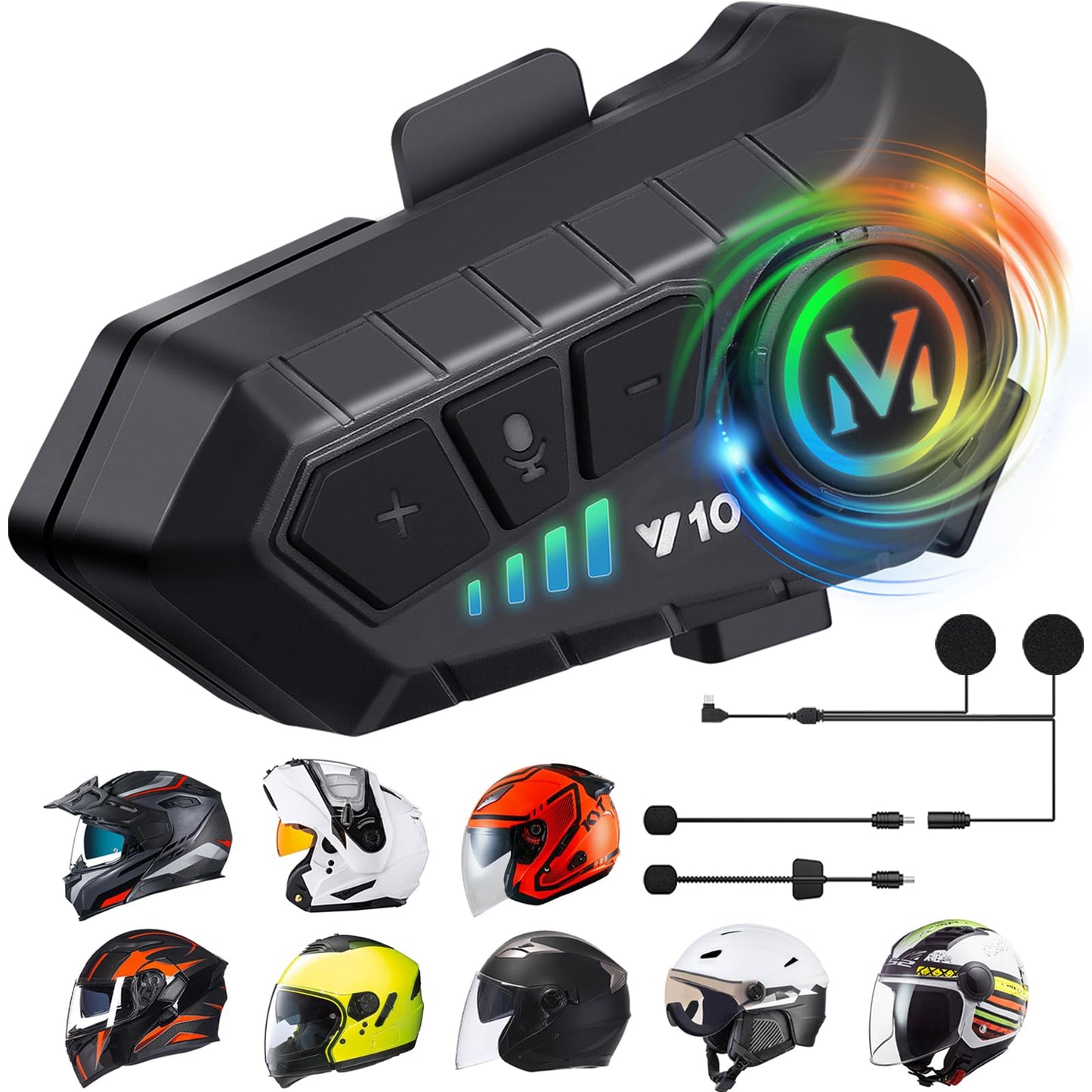 ⏰Limited stock!🔥Motorcycle helmet wireless Bluetooth headset