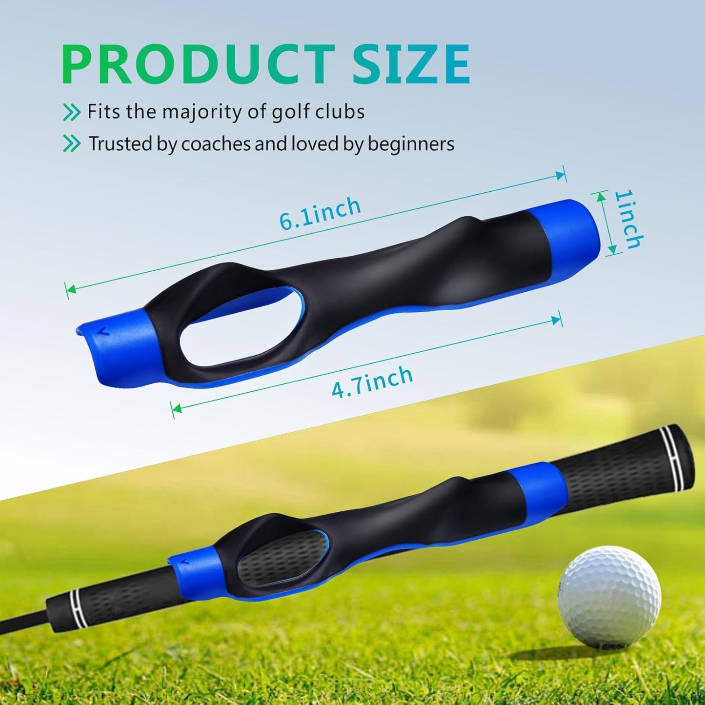 💥LAST DAY SALE 49% OFF💥TrueBirdie Golf Grip Trainer - Golf Swing Aid Club Attachment for Correct Hand Placement