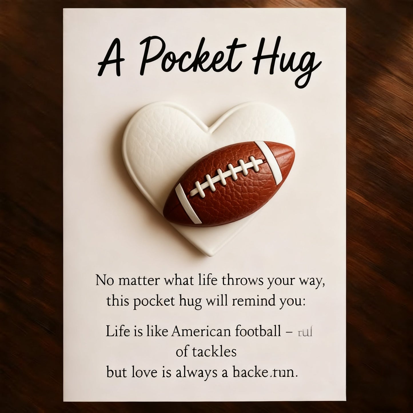 ⚾Handmade Baseball Pocket Hug with Gift Card
