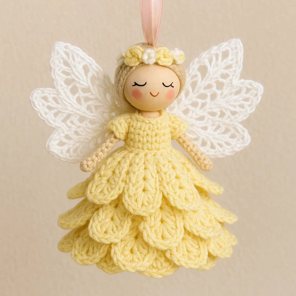 🔥Last Day Sale 49% OFF🎁Crochet Your Own Angel – Complete Craft Kit
