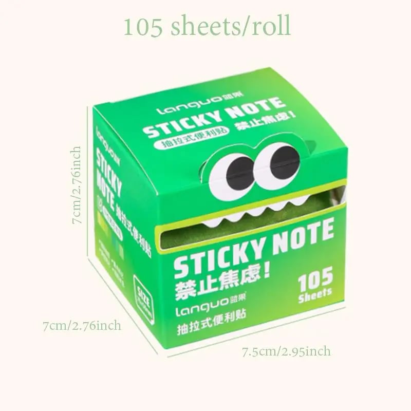 ๐๐Cute Monster Pattern Sticky Note (105 Sheets/Roll)