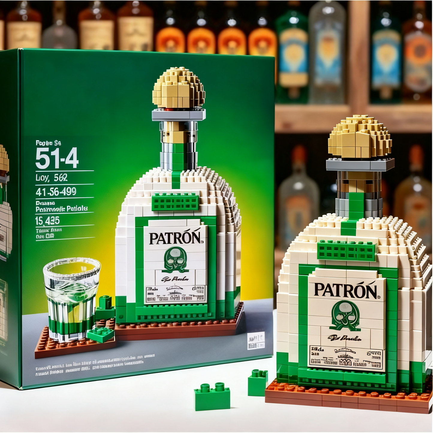 🥃 Whiskey Wine Bottle Building Blocks