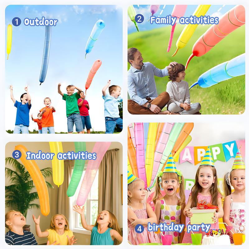 🚀 100-Pack Rocket Balloons with Pump