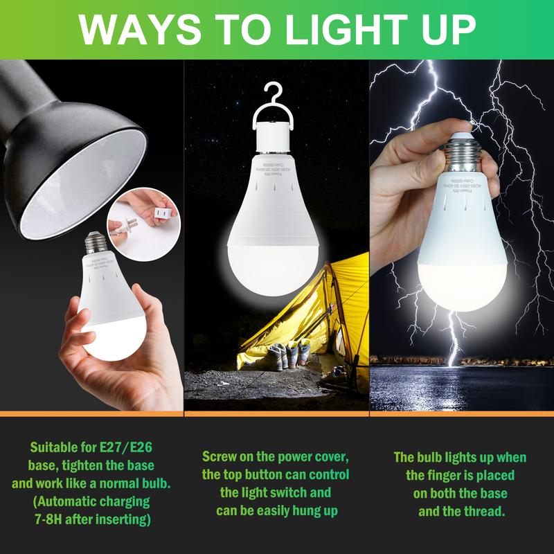 🔦 LED Rechargeable Emergency Light Bulbs
