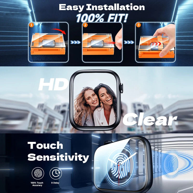 🏆Flash Sale⚡ 50K+ SOLD!2 Pack Screen Protector for Apple Watch