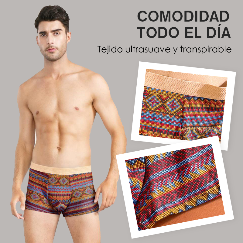 Men's Comfortable Underwear with Color Blocks
