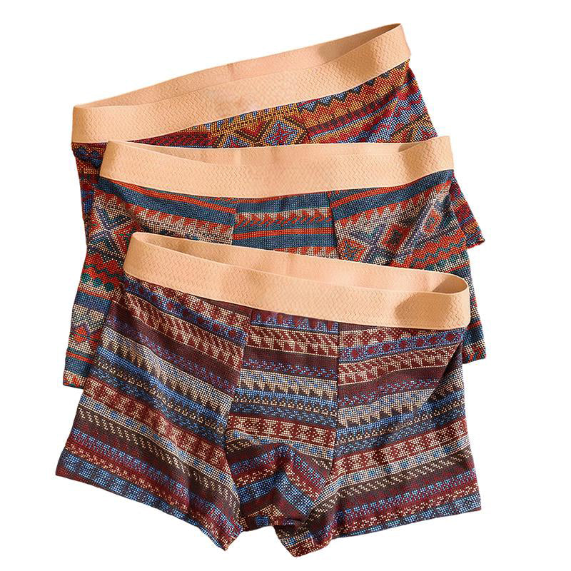 Men's Comfortable Underwear with Color Blocks