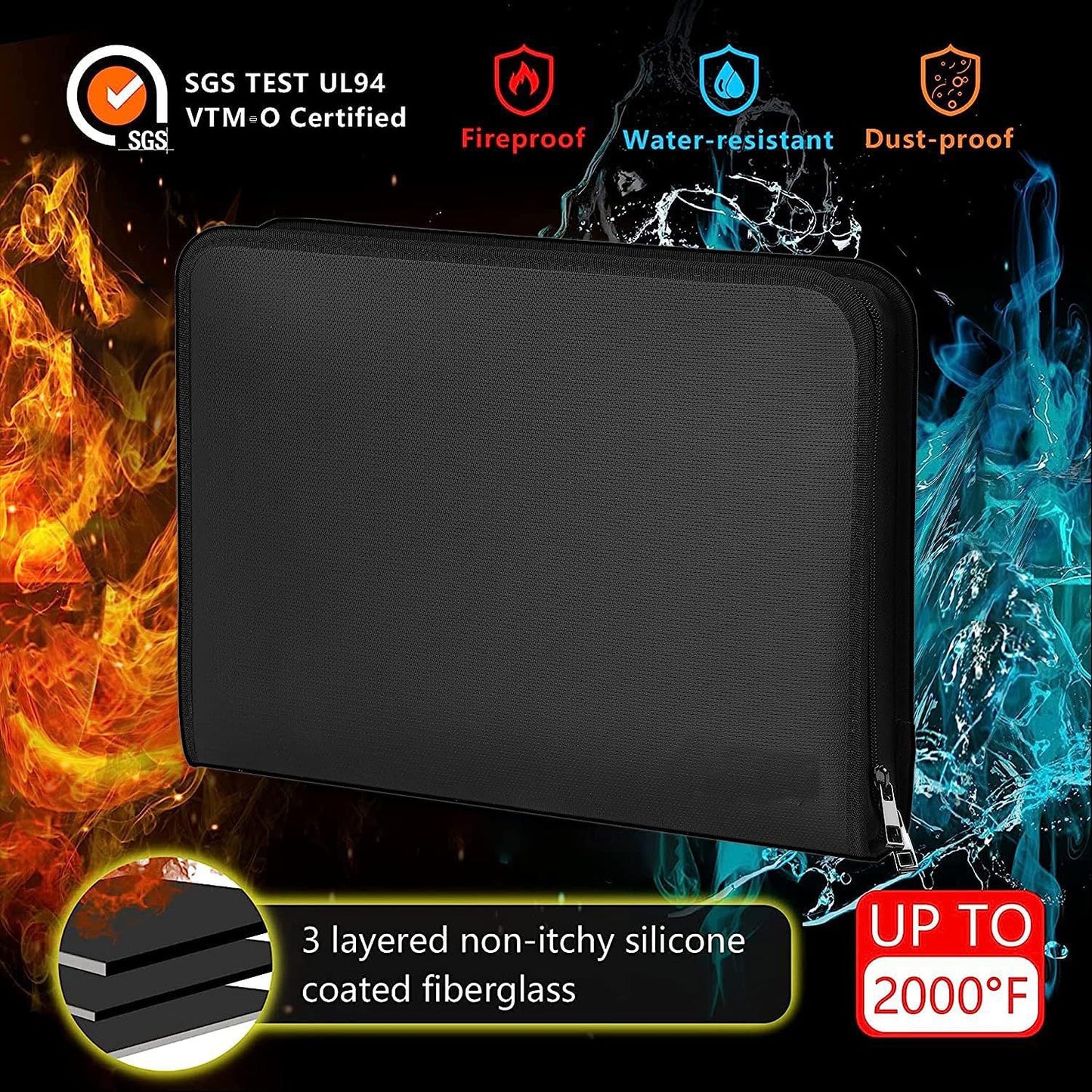 Waterproof Dustproof  Fireproof Storage Folder