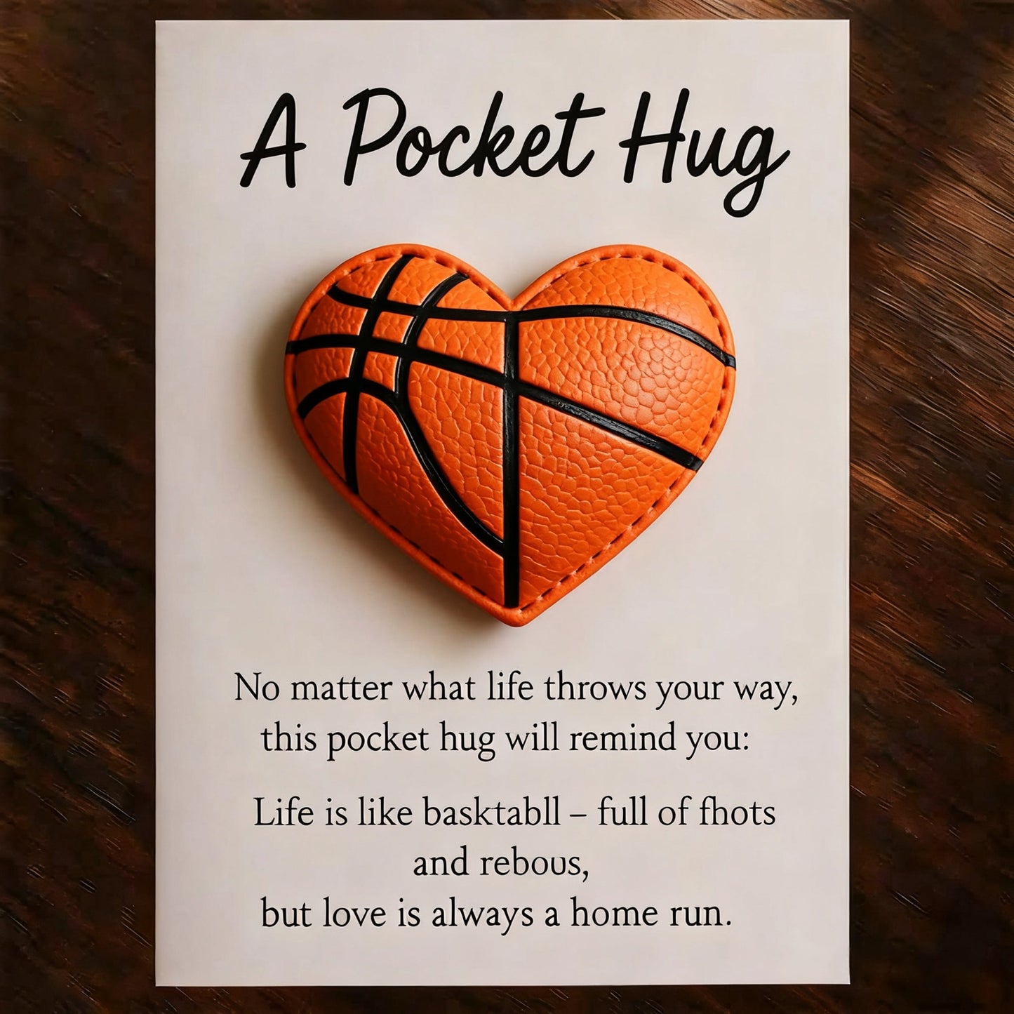 ⚾Handmade Baseball Pocket Hug with Gift Card