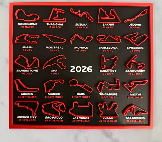 🏎️📅2026 Calendar