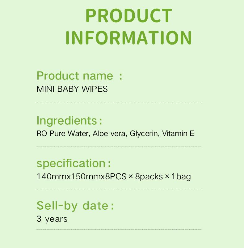 🌿 Mini Wet Wipes · Keep Clean Anytime, Anywhere