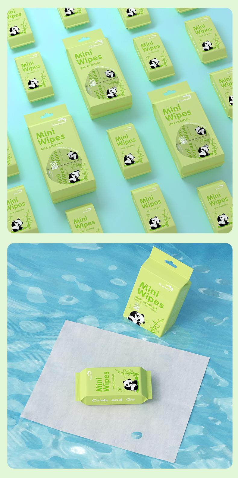 🌿 Mini Wet Wipes · Keep Clean Anytime, Anywhere