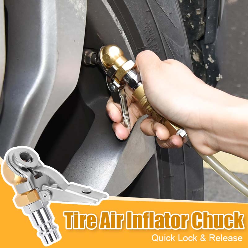 🚗 Tire Air Inflator Chuck – Quick Lock & Release