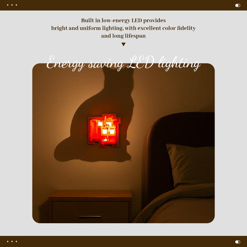 💡3D Light & Shadow Wall Light