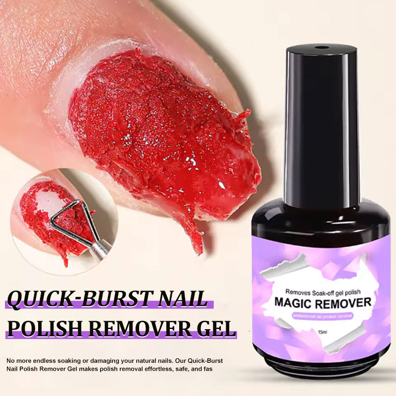 💥 Quick-Burst Nail Polish Remover Gel (15ml)