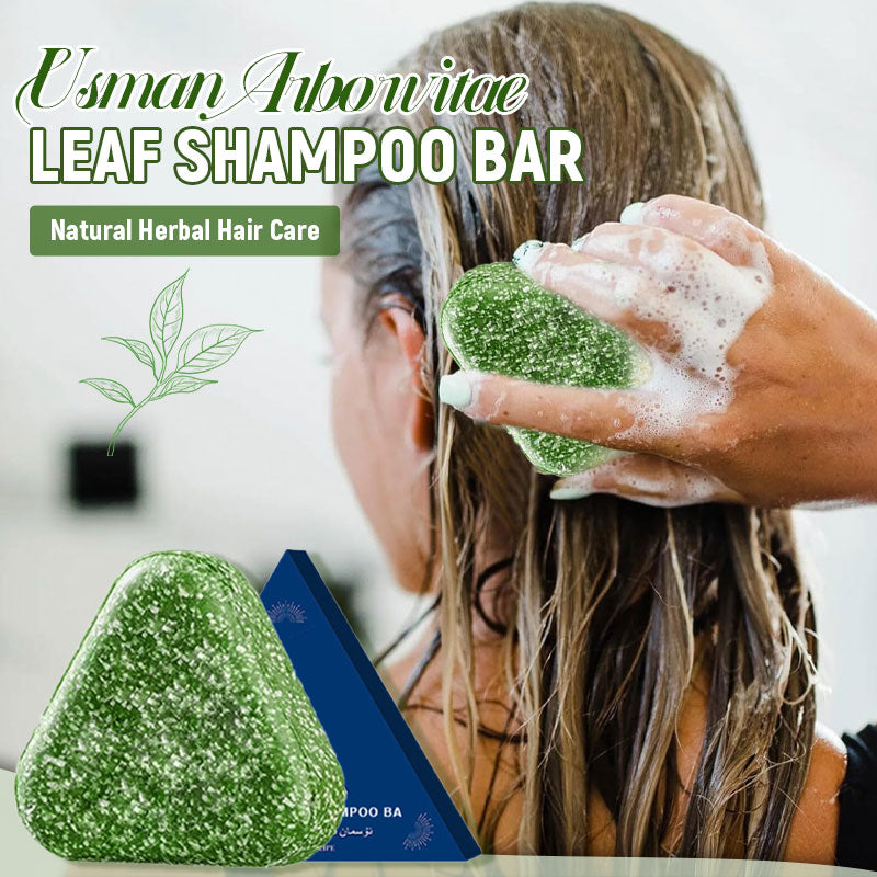 🌿 Usman Arborvitae Leaf Shampoo Bar – Natural Herbal Hair Care