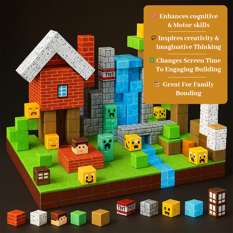 🛠️Magnetic MiningBlocks 100 Pack