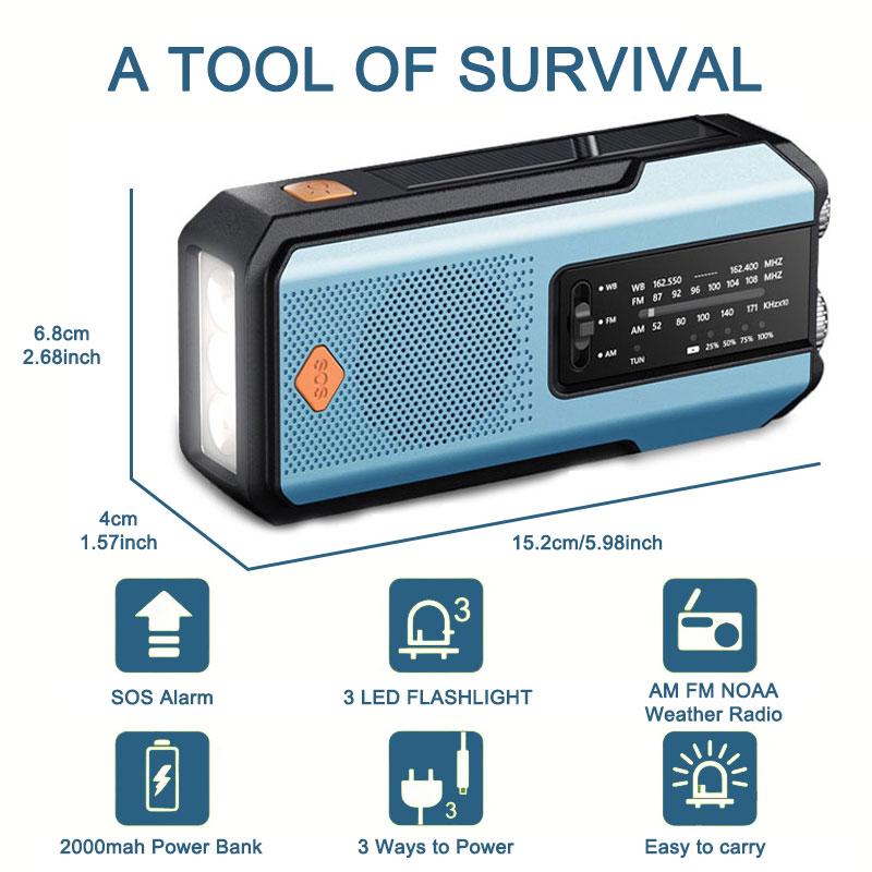 Hand Crank Emergency Weather Radio